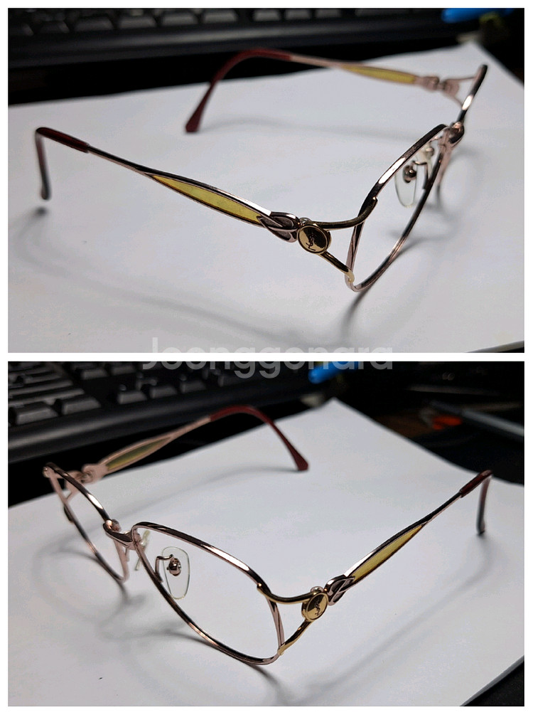 입생로랑 30-6688 오스트리아 빈티지 명품 안경테--4