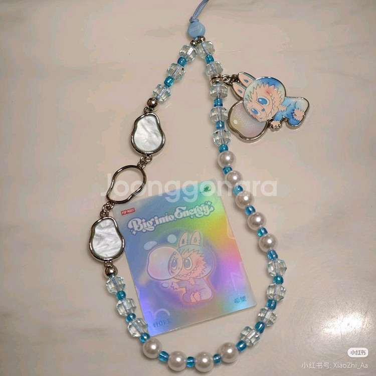 정품 봉지 미개봉 라부부 하이라이트 시리즈 휴대폰 스트랩--3