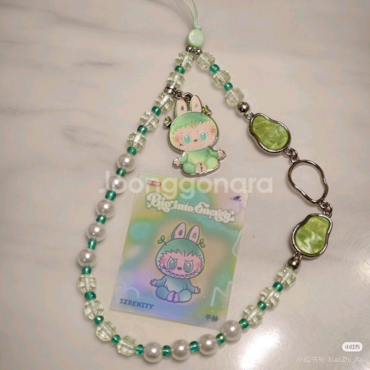 정품 봉지 미개봉 라부부 하이라이트 시리즈 휴대폰 스트랩--1