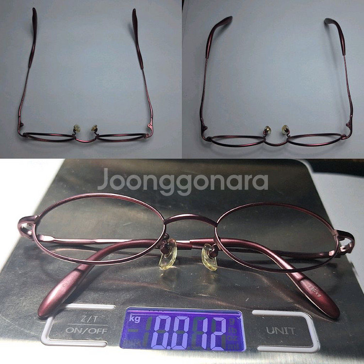 일본 수제 공방 와인 빈티지 오벌형 안경테 FS-X1--9