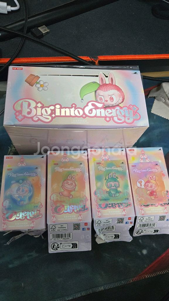 정품 봉지 미개봉 라부부 하이라이트 시리즈 휴대폰 스트랩--5