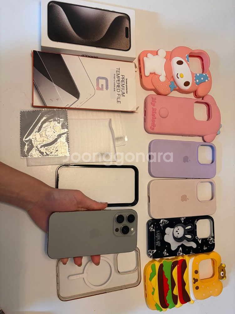 아이폰15프로 내츄럴티타늄 256기가--1