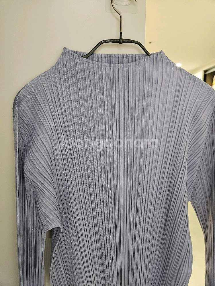 플리츠플리즈 이세이미야케 먼슬리탑 페일라벤다 4--4