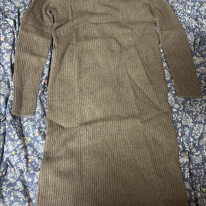 고욜 캐시미어 100 반목 골지 원피스