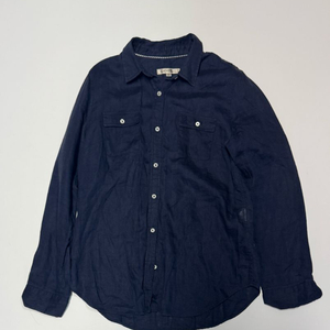 빈폴 Beanpole 투 포켓 네이비 린넨 셔츠