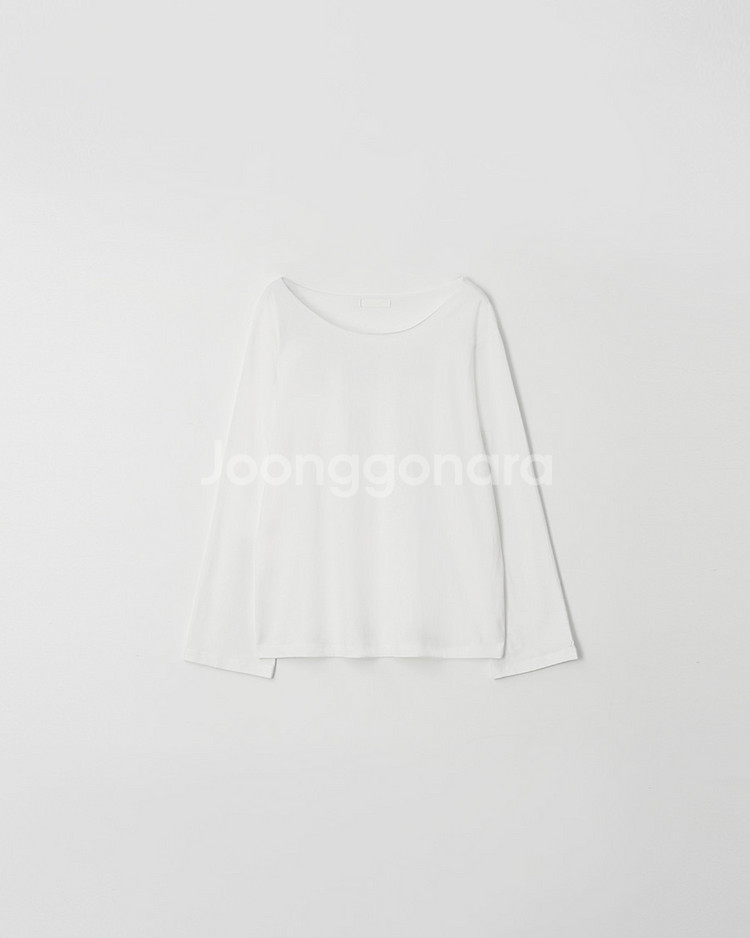리즈 지젤 언발 티셔츠 아이보리--1
