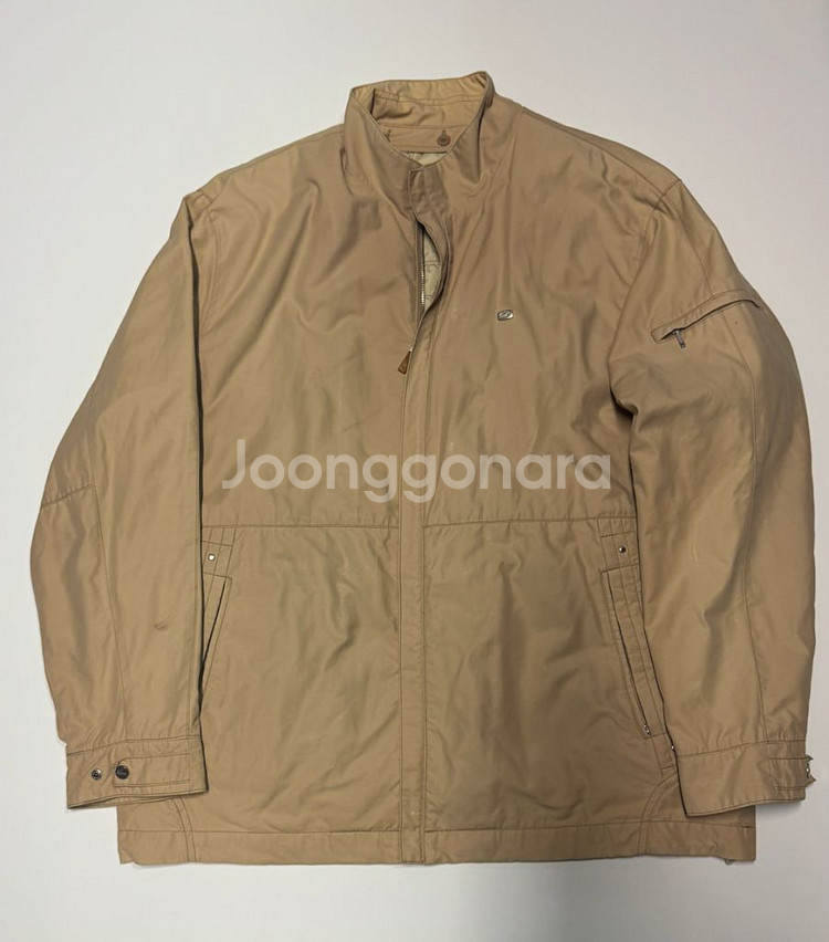라코스테 은장 베이지 블루종 봄버 자켓 L--0