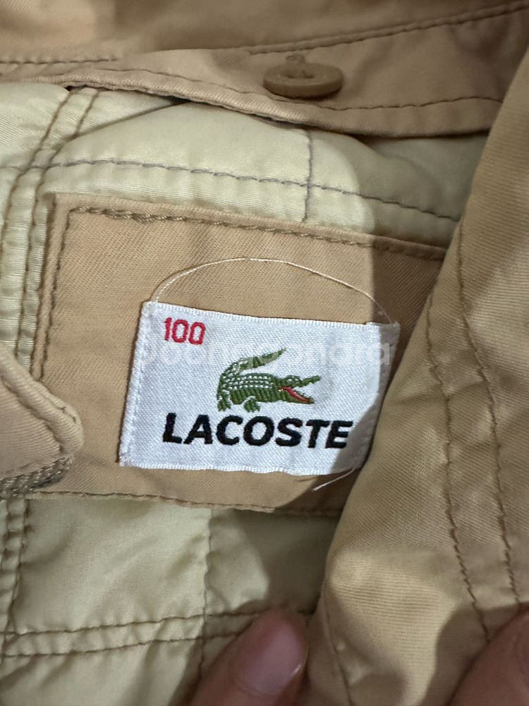 라코스테 은장 베이지 블루종 봄버 자켓 L--2