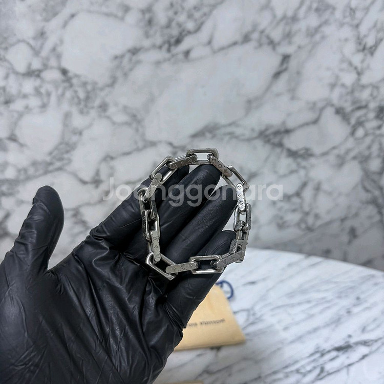 루이비통 버질아블로 모노그램 체인 팔찌L사이즈--1