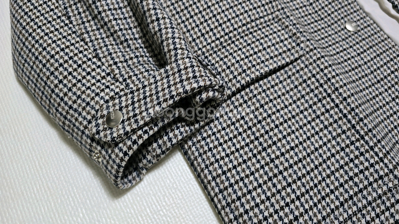 스튜디오 톰보이 체크 롱 코트--1