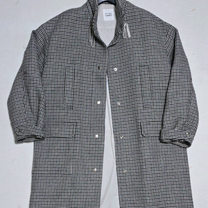 스튜디오 톰보이 체크 롱 코트