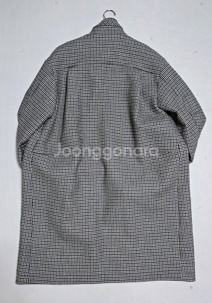 스튜디오 톰보이 체크 롱 코트--4