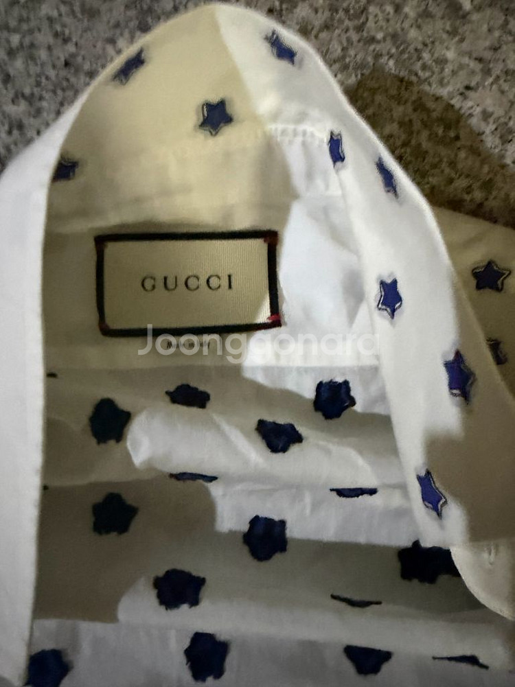 구찌 로고 스타 셔츠--1