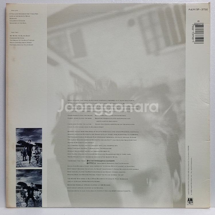 (미국초반/LP) 스팅 Sting - The Dream Of The Blue Turtles--1