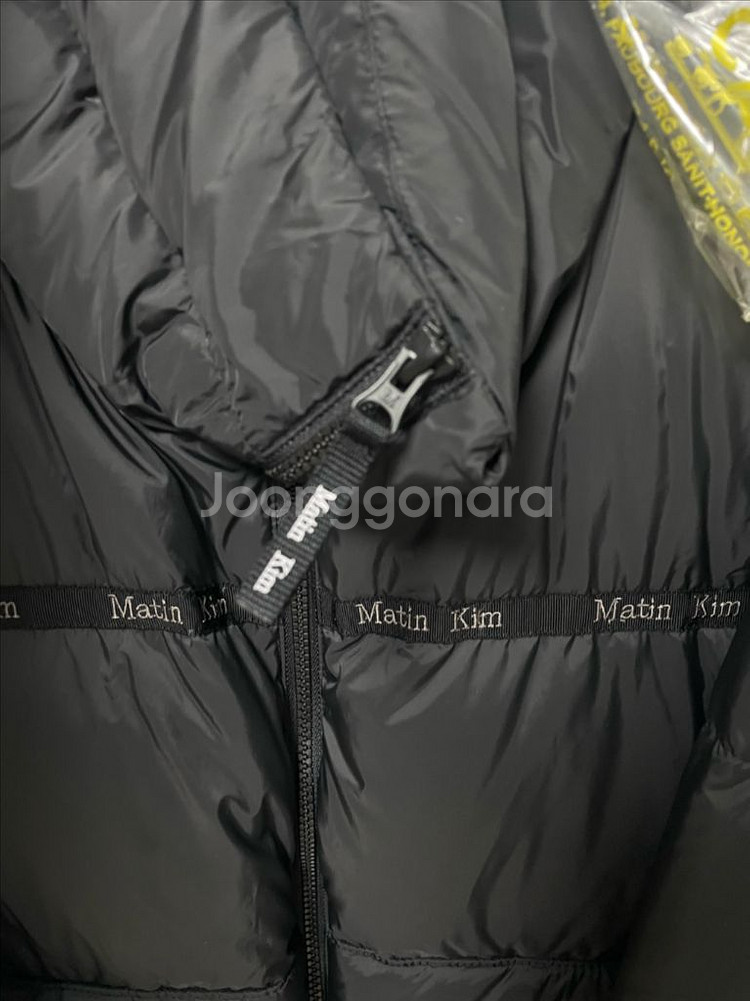 마뗑킴 푸퍼 다운 점퍼 블랙 색상 XL 반값보다싸게 판매--3