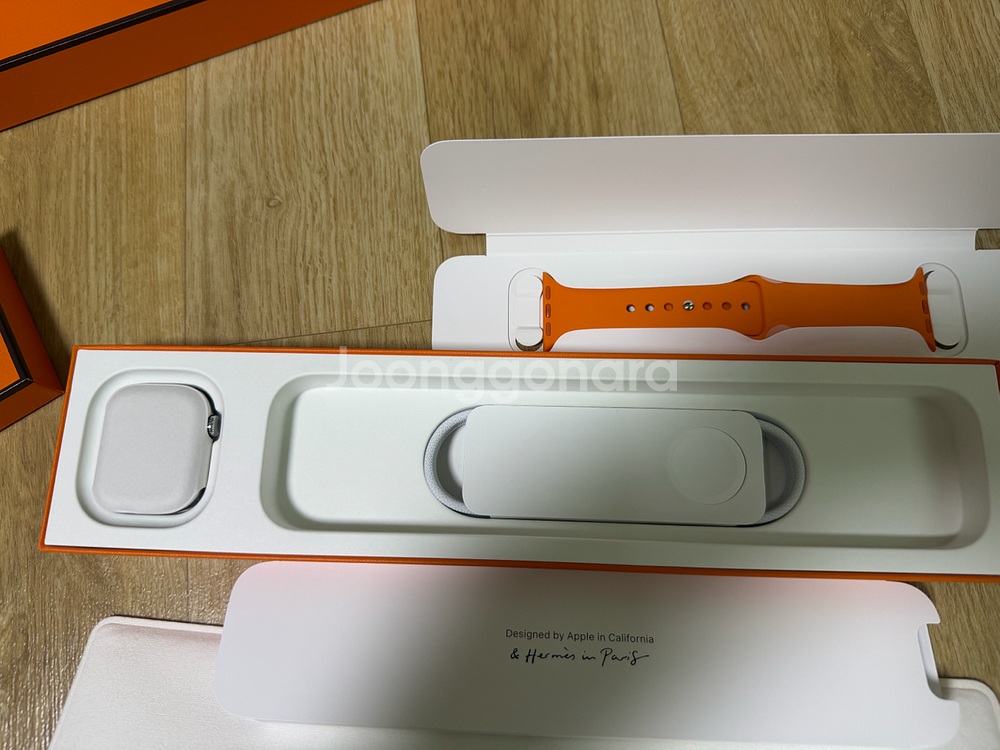 애플워치10 에르메스 42mm + 사티네 m사이즈 s급--1