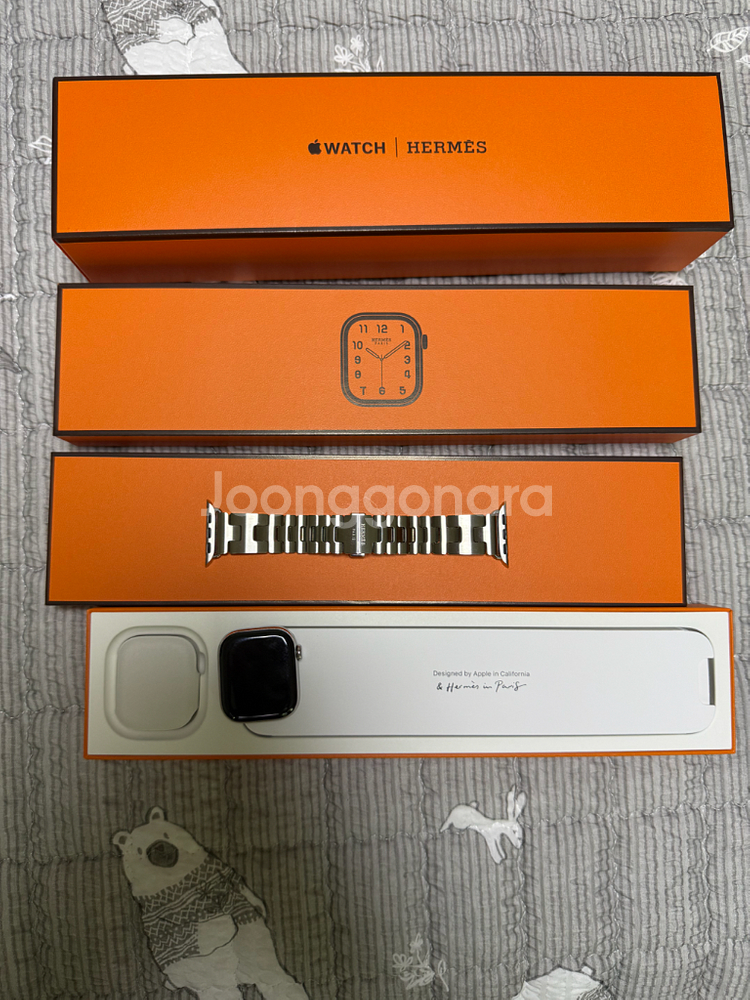 애플워치10 에르메스 42mm + 사티네 m사이즈 s급--0
