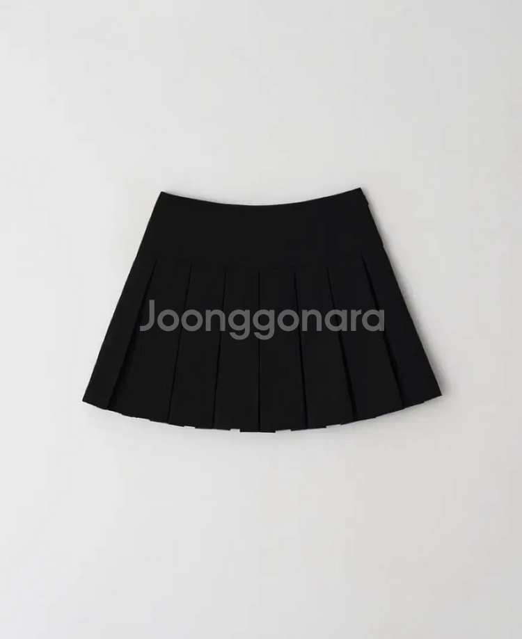 르베인 tude pleated skirt 블랙 s 새상--0