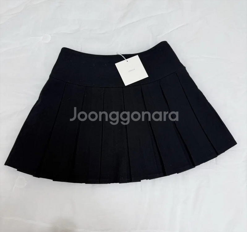 르베인 tude pleated skirt 블랙 s 새상--2
