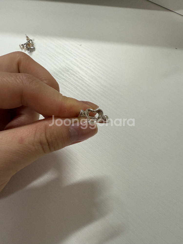 빈티지티파니 엘사 퍼레티 오픈하트 반지 50호--0