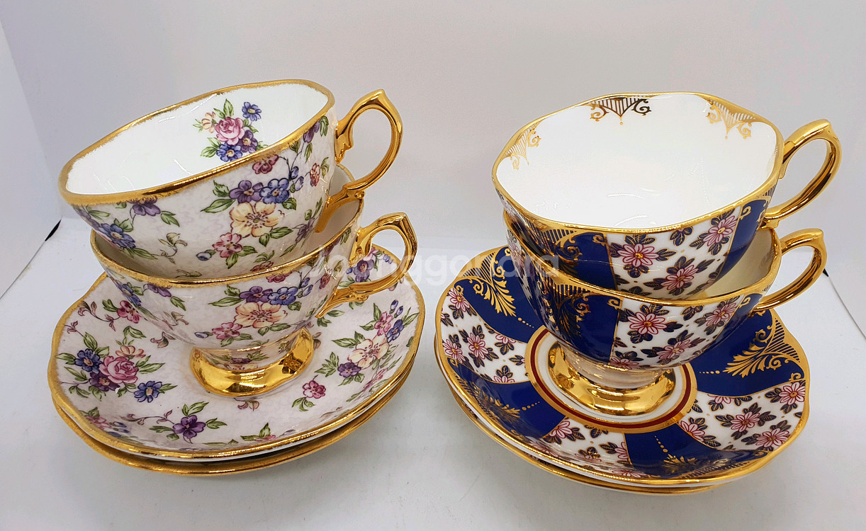 로얄알버트 100주년 찻잔 1조값(미사용보관용--1