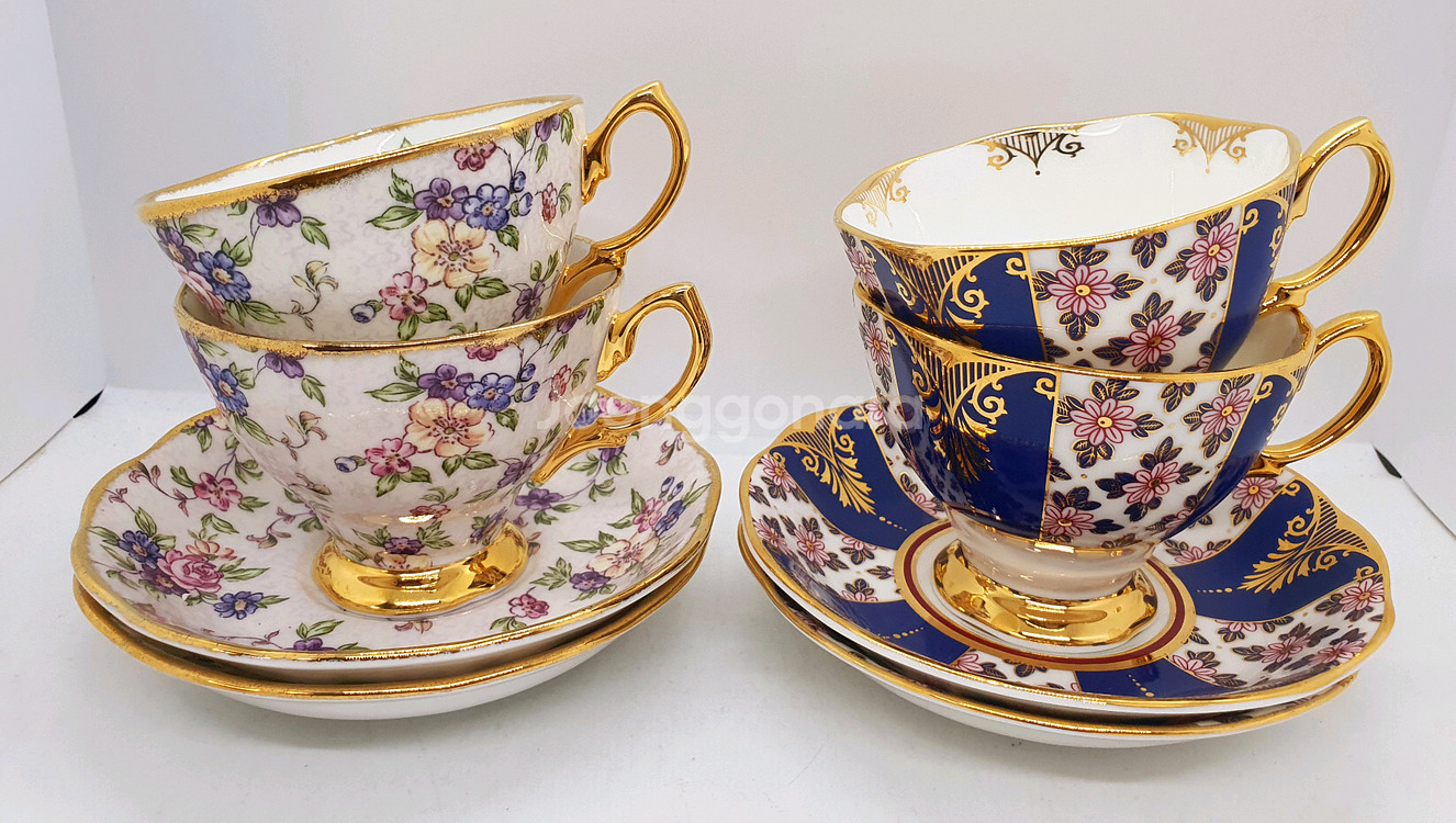 로얄알버트 100주년 찻잔 1조값(미사용보관용--0