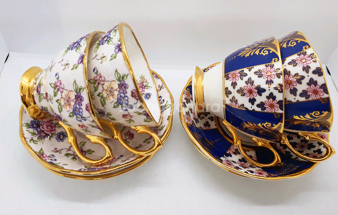 로얄알버트 100주년 찻잔 1조값(미사용보관용--3