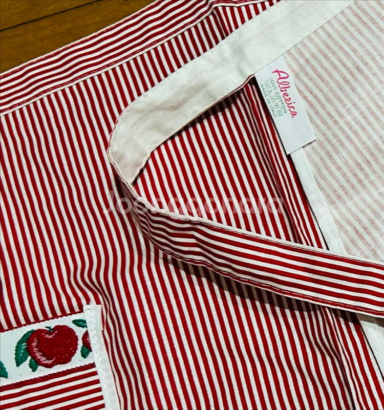 빈티지 이탈리아 Alberica 코튼 100% 에이프런--3