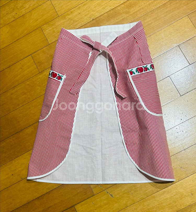 빈티지 이탈리아 Alberica 코튼 100% 에이프런--4