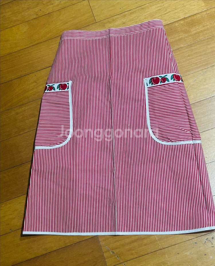 빈티지 이탈리아 Alberica 코튼 100% 에이프런--5