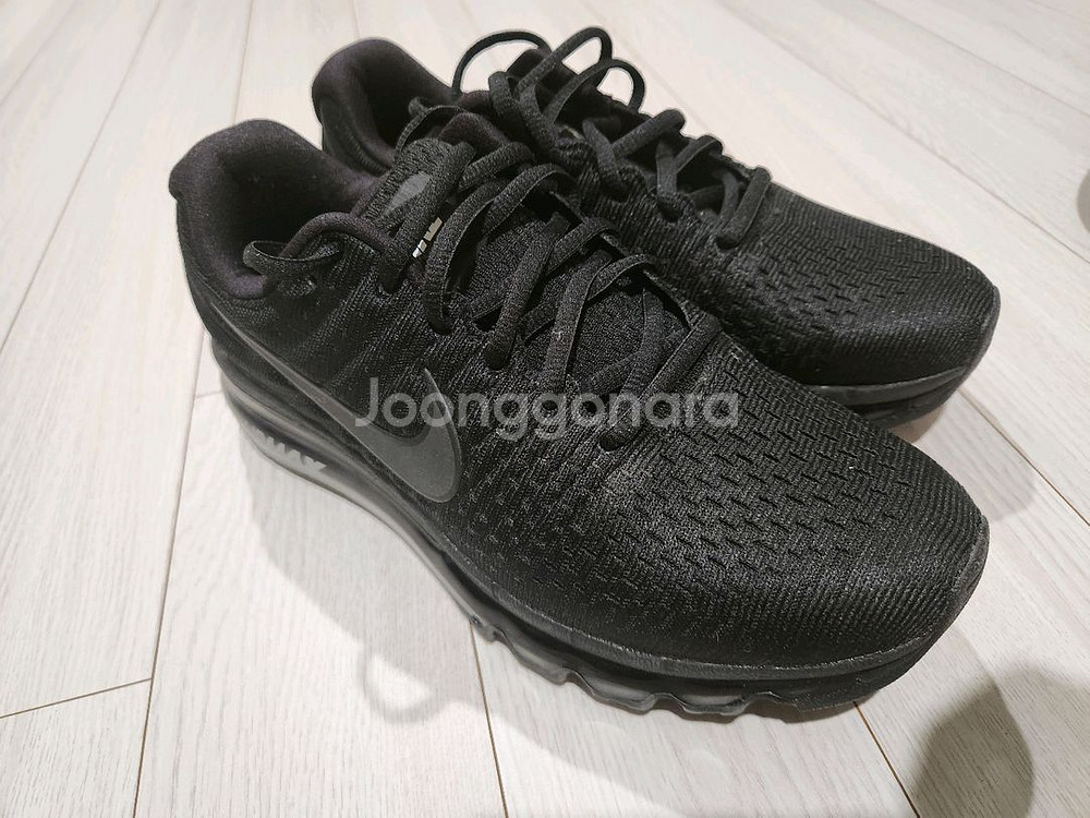 나이키 에어맥스 2017 러닝화 트리플 블랙 849559-004 245새상품 아직 한번도 안신었어요^^--3