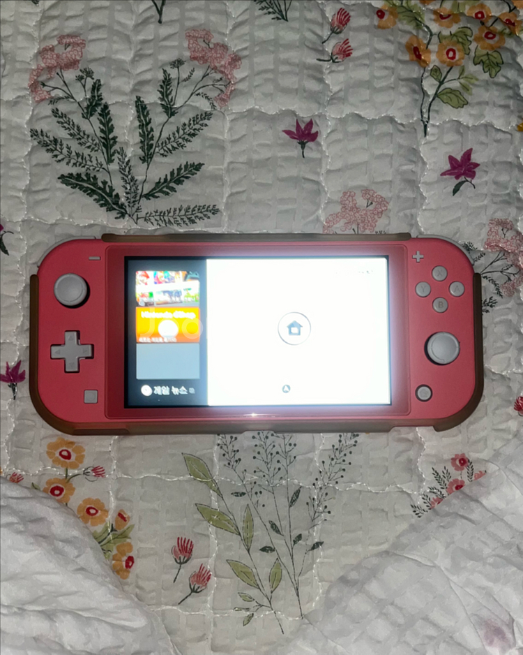 닌텐도 스위치 라이트 핑크 본체 + 케이스 + 냥젤리커버--4
