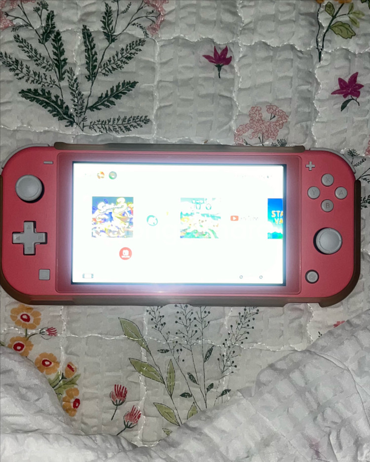 닌텐도 스위치 라이트 핑크 본체 + 케이스 + 냥젤리커버--5