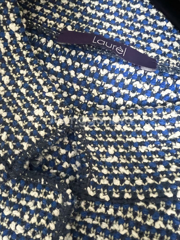 라우렐 블루니트 자켓 36사이즈--5