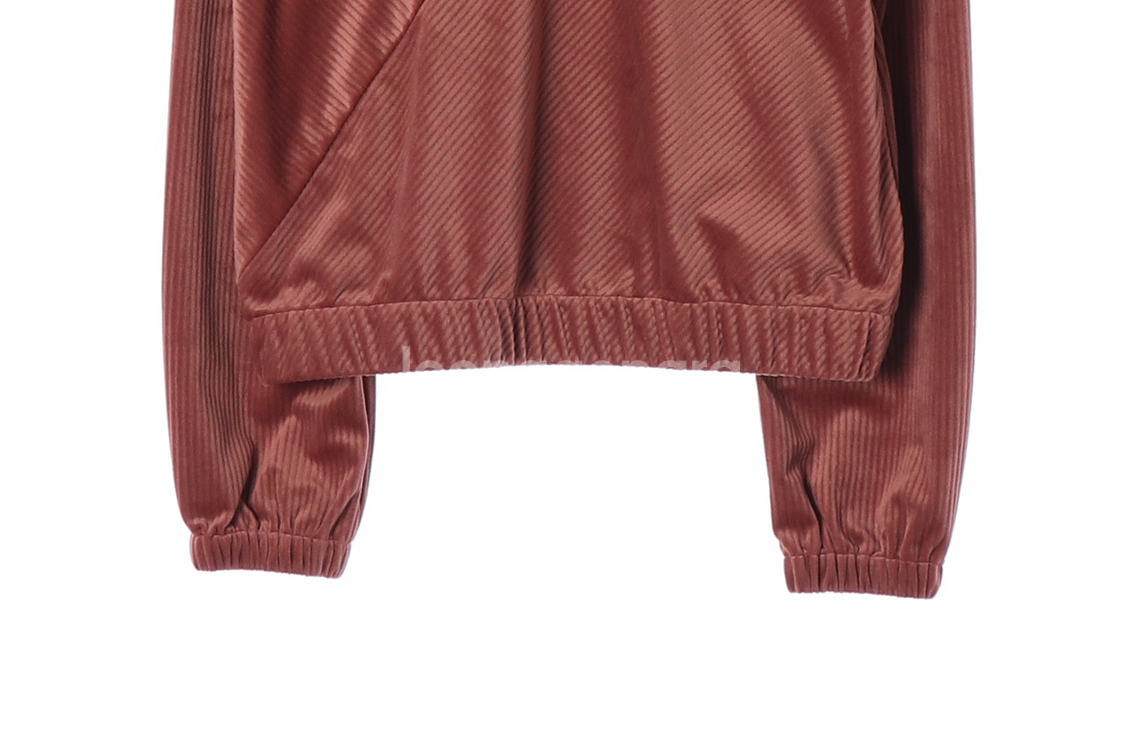 [M]마가린핑거스 벨벳 골지 브이넥 긴팔 티셔츠 블라우스--2