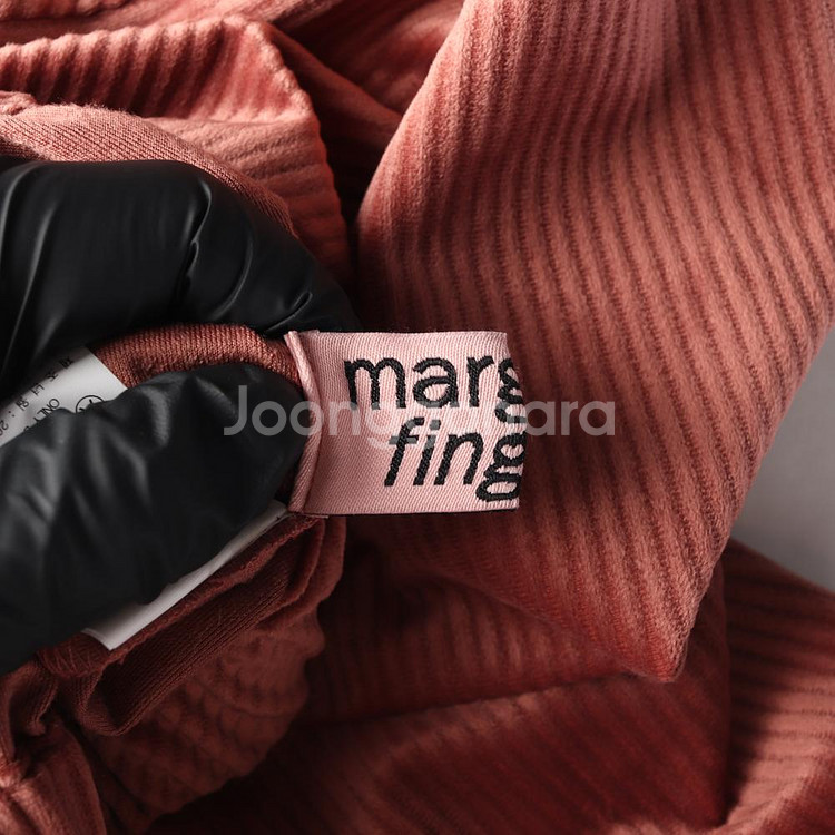 [M]마가린핑거스 벨벳 골지 브이넥 긴팔 티셔츠 블라우스--4