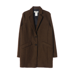 [S]아떼바네사브루노 울82% 브라운 싱글브레스티드코트