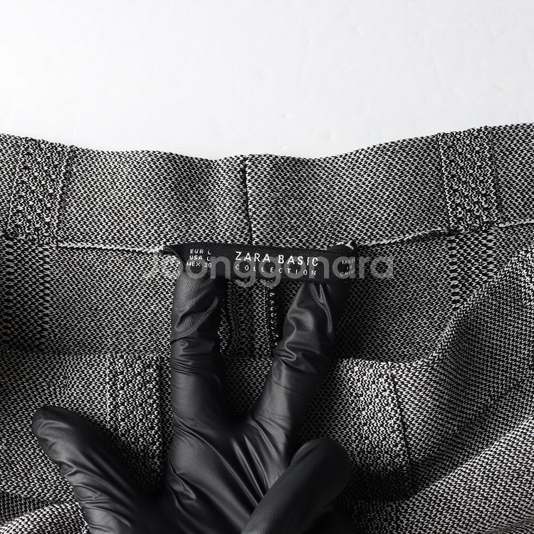 [L]자라 트위드 미니 플레어 스커트 치마--4