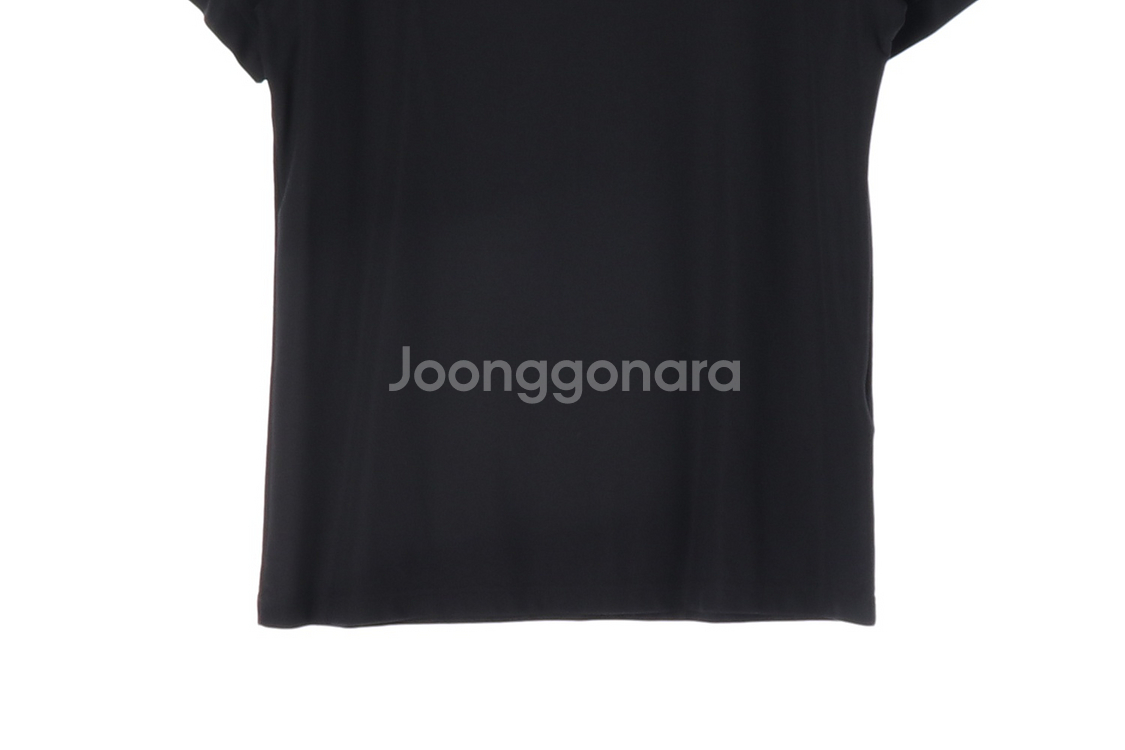 [S]파리게이츠 블랙 로고 프린팅 반팔 크루넥 티셔츠 골프--2