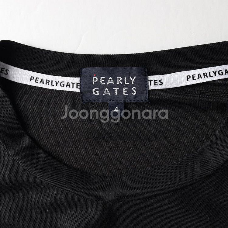 [S]파리게이츠 블랙 로고 프린팅 반팔 크루넥 티셔츠 골프--4