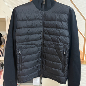 [XL] 24 / 25 몽클레어 트리콧 가디건 니트패딩 블랙