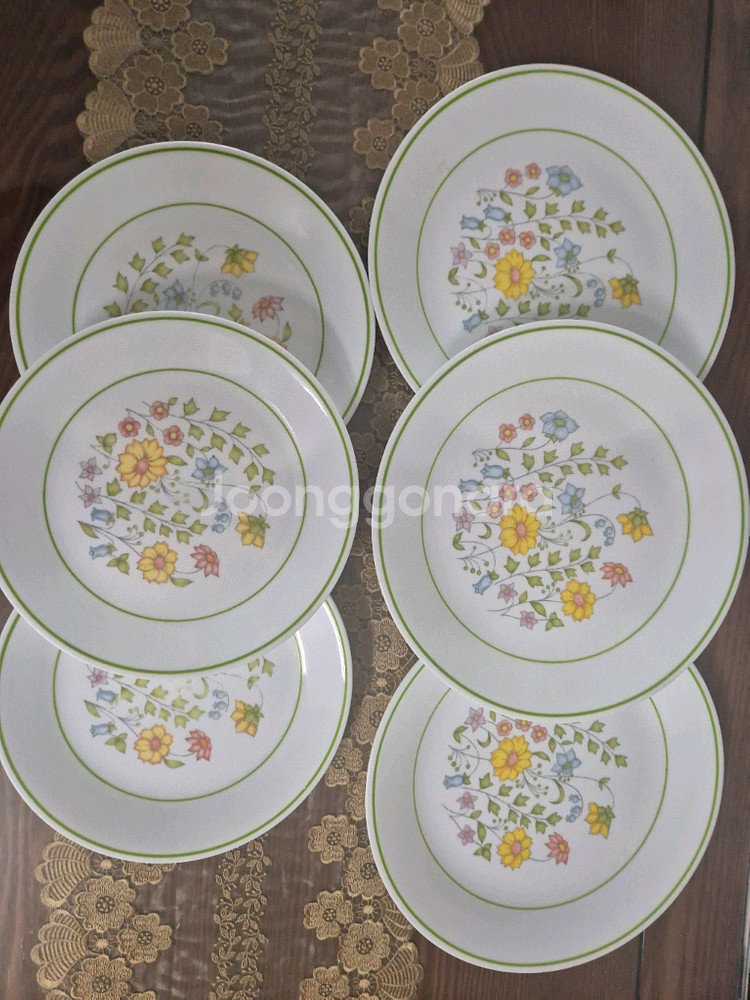 코렐 스프링메도우 접시6p+소서3--0