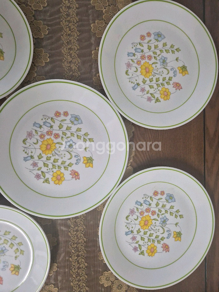 코렐 스프링메도우 접시6p+소서3--2