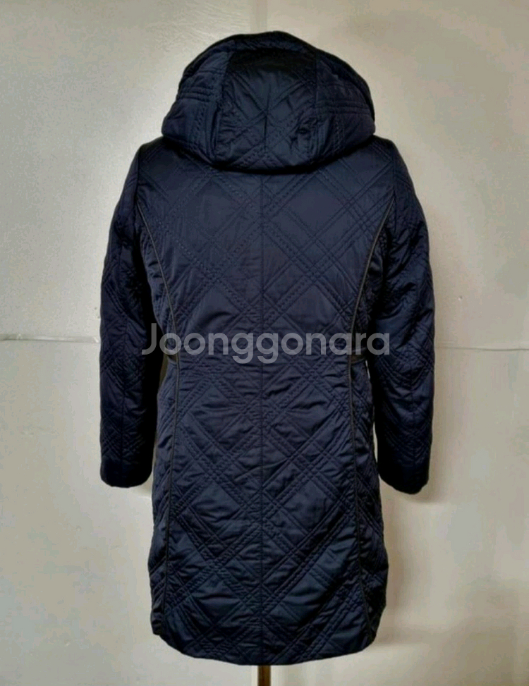 66)닥스/토끼털 안감/후드 패딩 코트/--2