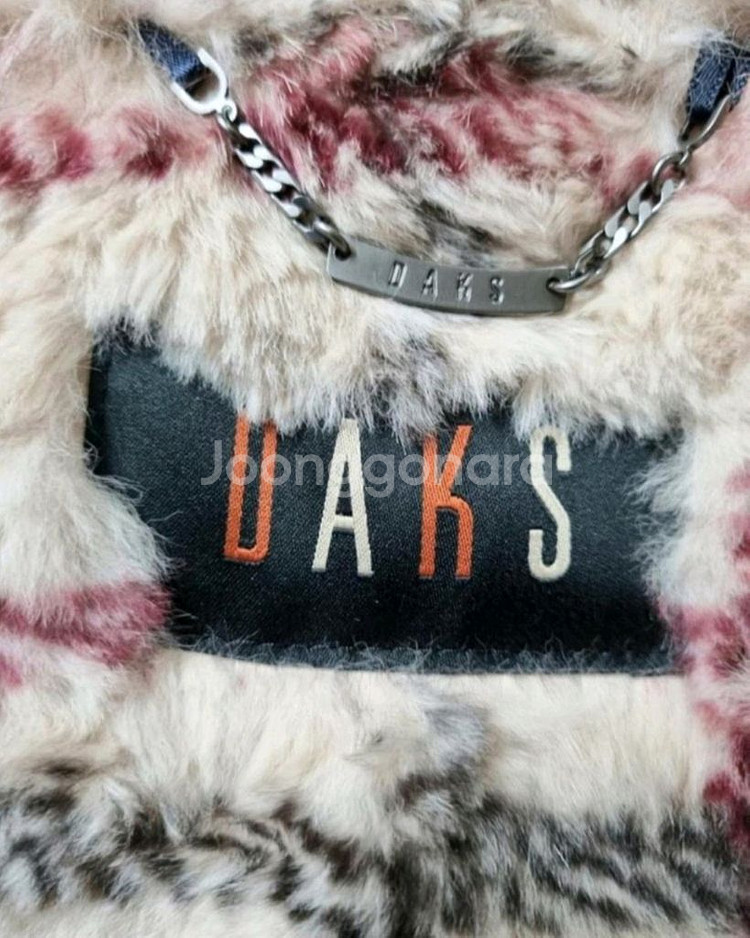 66)닥스/토끼털 안감/후드 패딩 코트/--3