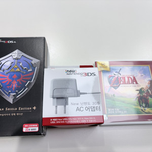 뉴 닌텐도 2DS XL 젤다(하일리아 방패) 에디션 + 시간의 오카리나 3D