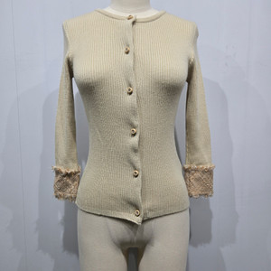 랑방 골지 니트 가디건 아이보리 여성