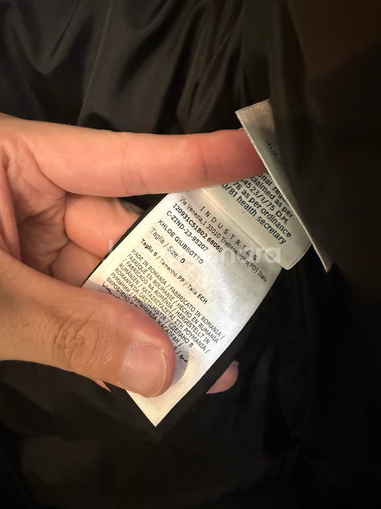 [0] 23 / 24 몽클레어 클로에 롱패딩 블랙 폭스퍼--3