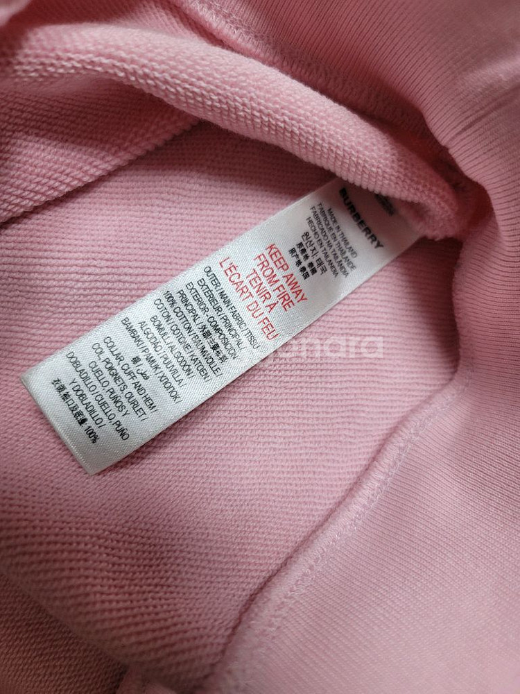 버버리 핑크 맨투맨 키즈140 정품--5