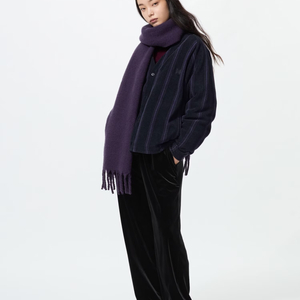 유니클로 니들스 스트라이프 가디건 블랙 팬츠 셋업 S